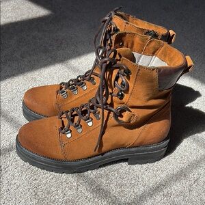 Brown hiking Ankle Boots-Size 37